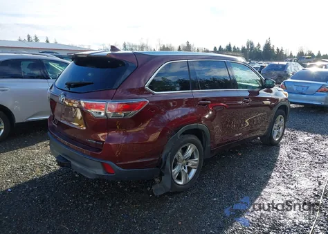 2015 Toyota Highlander Limited Platinum V6 из США, поврежденный, VIN 5TDDKRFH5FS113882